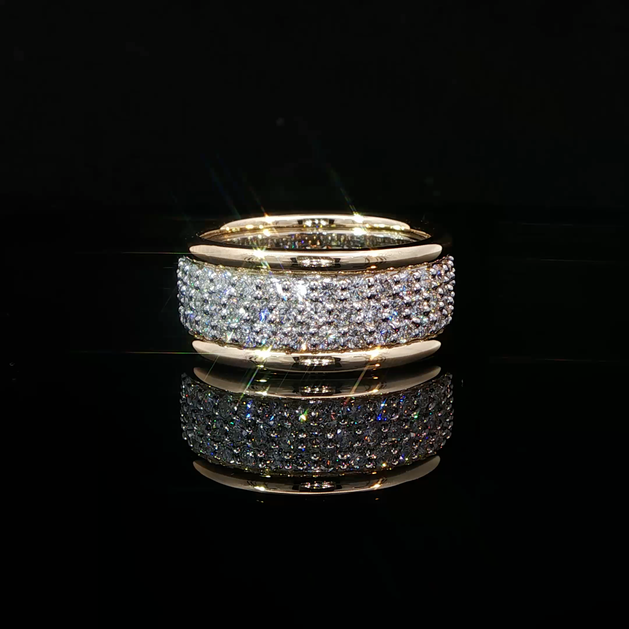 Diamond Pave Wide Band Ring  130-00769