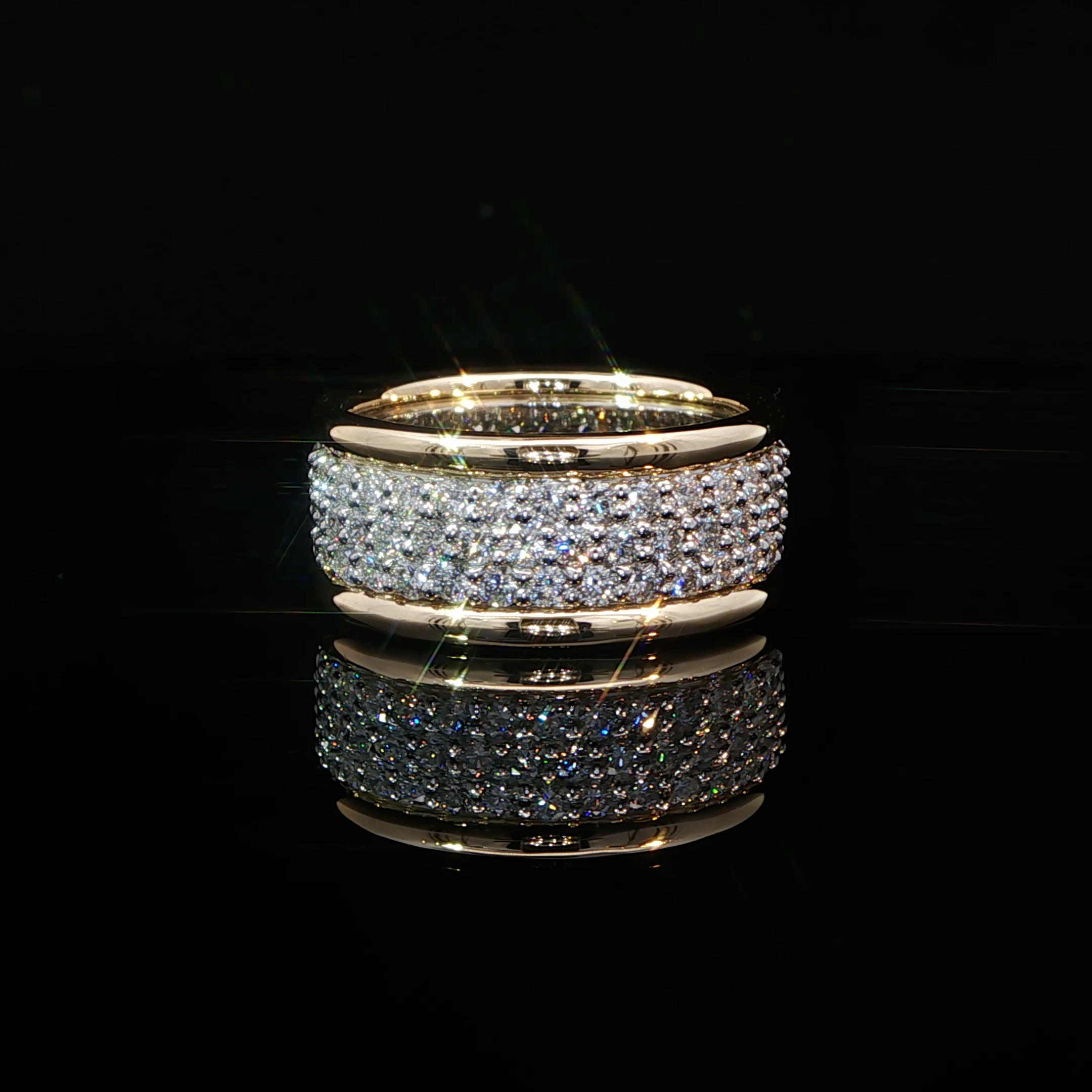 Diamond Pave Wide Band Ring  130-00769