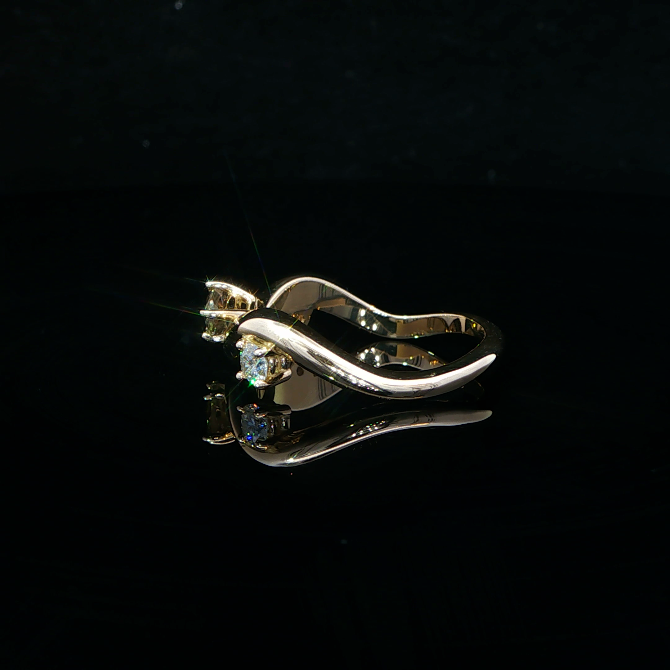 ALEXANDRITE AND DIAMOND RING